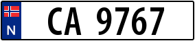 Trailer License Plate